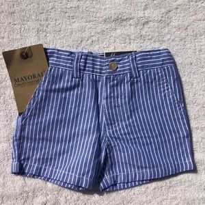 New Mayoral Infant Boys Striped Adjustable Shorts